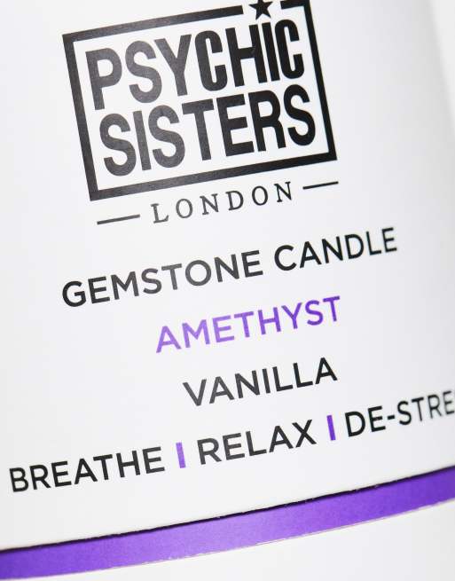 Psychic Sisters x ASOS Exclusives - Kaars met amethist-edelsteen 100g, 3 van 4
