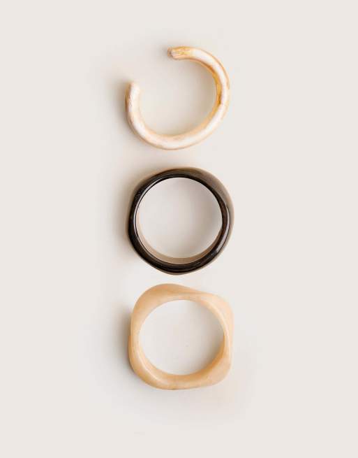 Public Desire 3 pack cuff & classic bangle set multi in multi