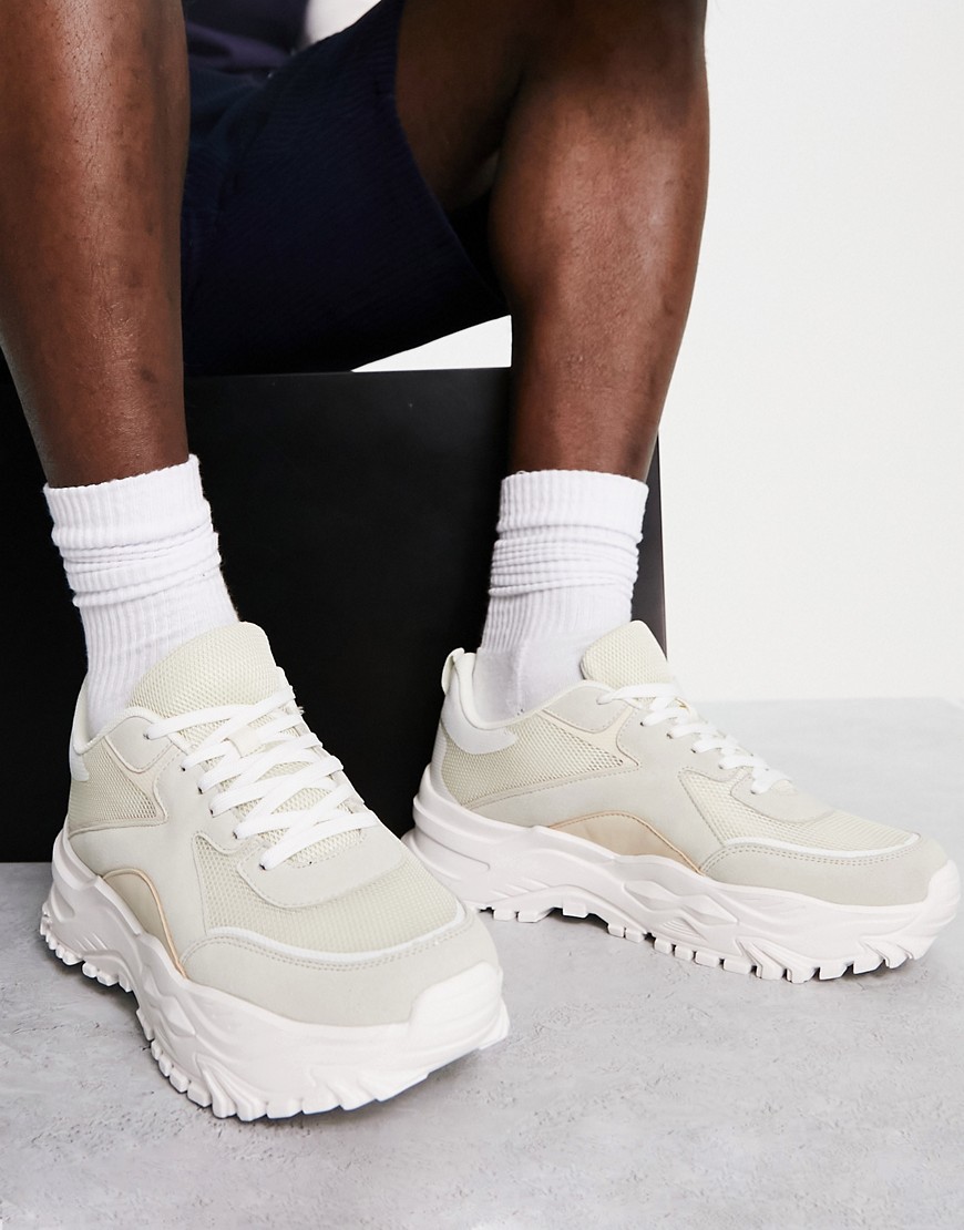 Public Desire adonis sneakers in off white