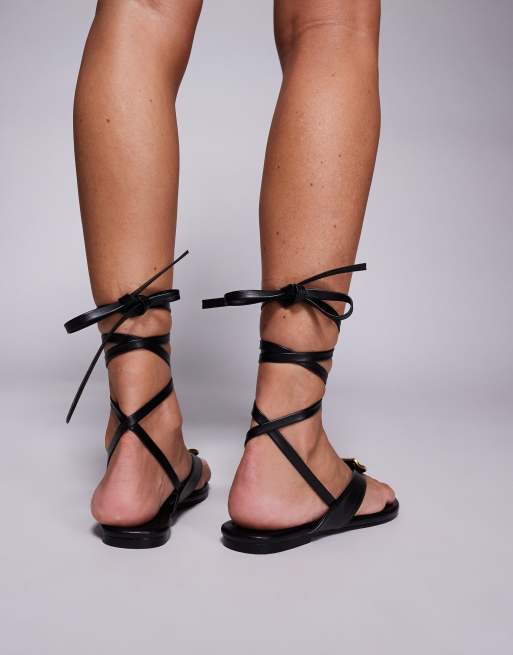 Public Desire - Aelia - Teensandalen met bandjes in zwart, 3 van 4