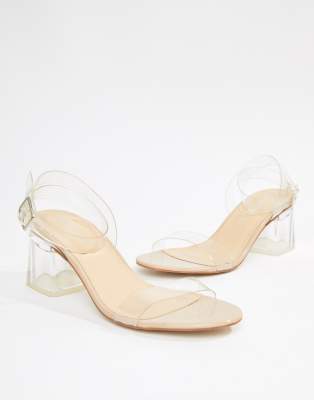 asos public desire clear heels