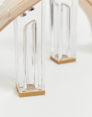 asos clear strap heels