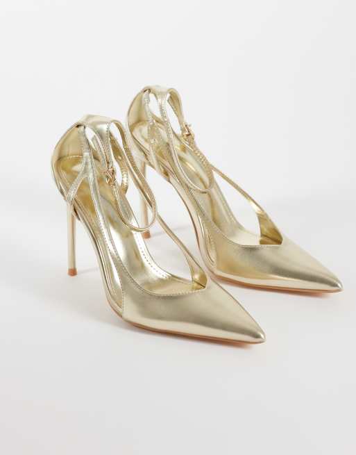 Public Desire - Allegedly - Guldfarvede pumps med hæl, 3 af 4