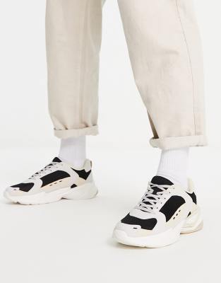 Public Desire ambush trainers in off white black - ASOS Price Checker