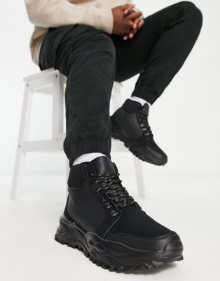Public Desire Artemis Chunky Boots In Black