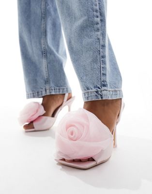 Public Desire Aubrey high heeled sandals in pink - ASOS Price Checker