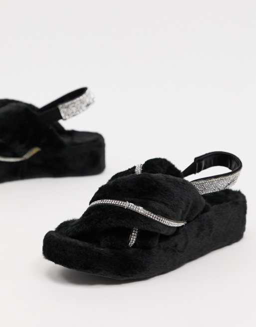 Diamante slippers discount