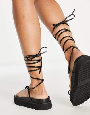 black suede flatforms