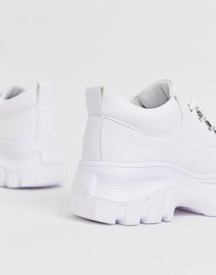 public desire fiyah white chunky sneakers