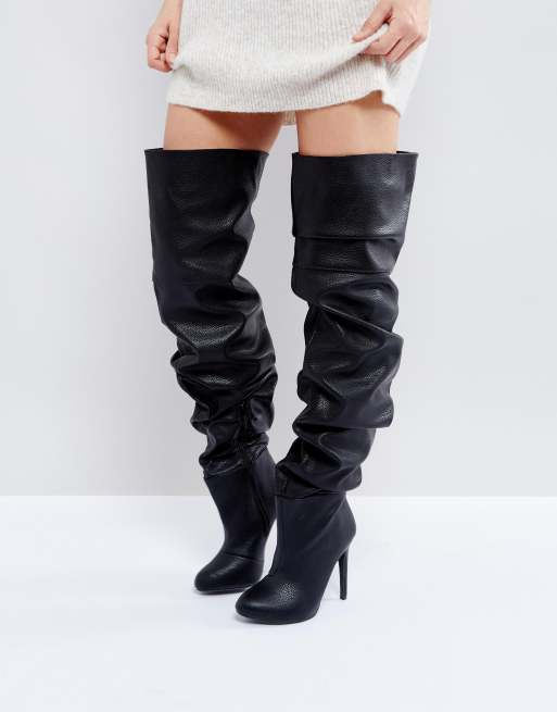 Asos slouch outlet boots