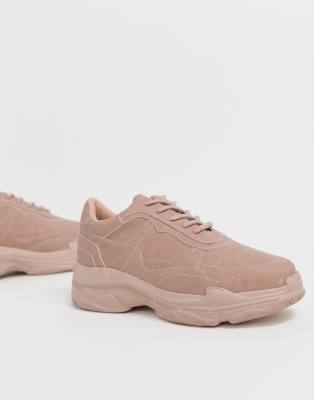 chunky pink trainers