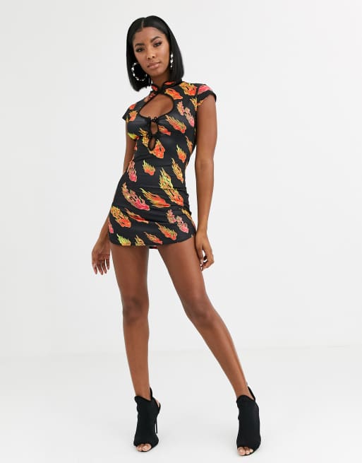 Topshop deals flame dress