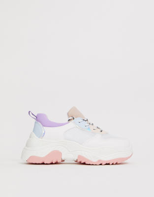 chunky pastel trainers