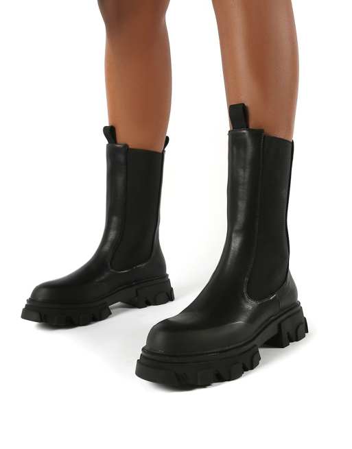 public desire chunky pocket platform boots