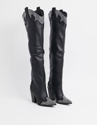 embellished western boots