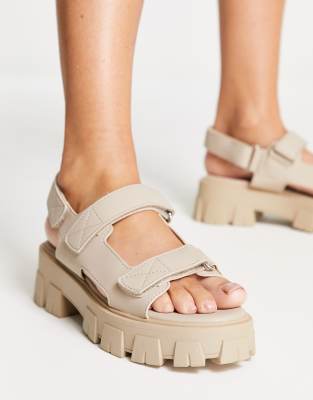 open toe velcro sandals