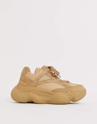 public desire fiyah white chunky trainers