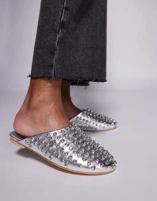 Public Desire Cairo Studded Flat Mules