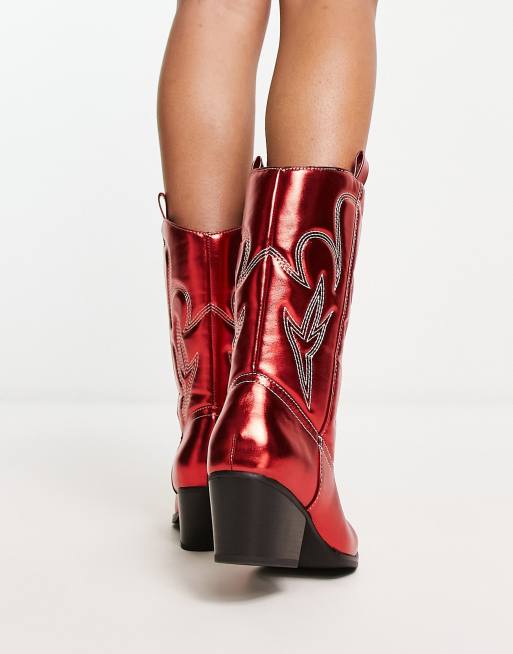 Public desire clearance red boots