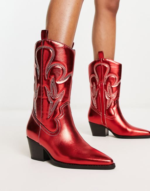 Does anyone know where these red cowboy boots are from? : r/findfashion