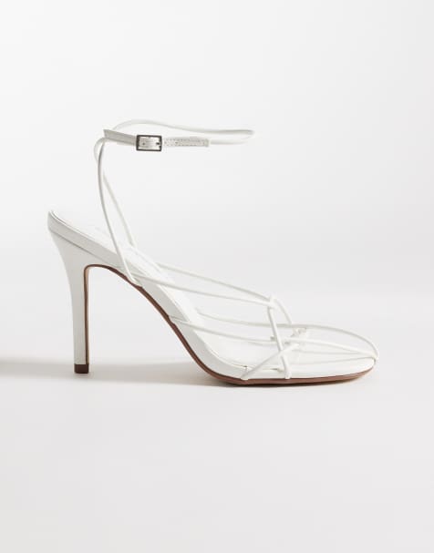 Public Desire - Calico - Sandalen met hak en bandjes in wit - view 1