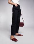 [Public Desire] Public Desire Camille studded flat mules in wine-Red 37 Red