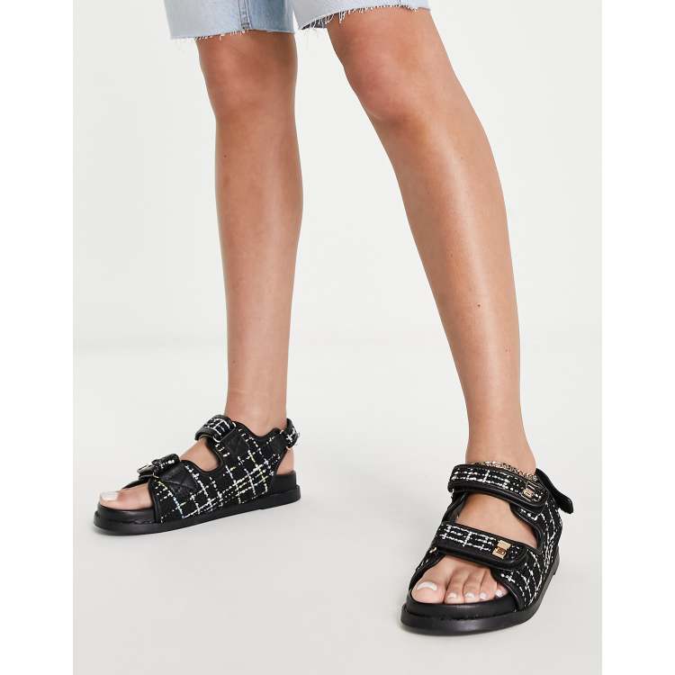 Asos 2025 tweed sandals