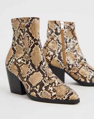 public desire snake print boots