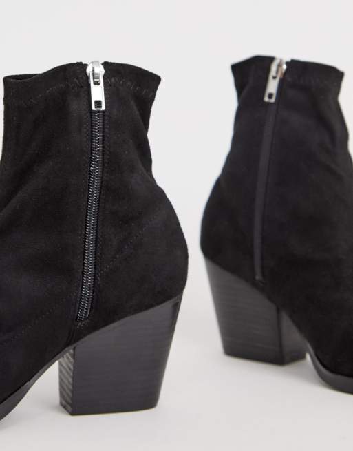 Public Desire - Charlie - Stivaletti a calza western neri, 2 di 4