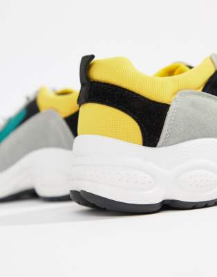 public desire black chunky trainers