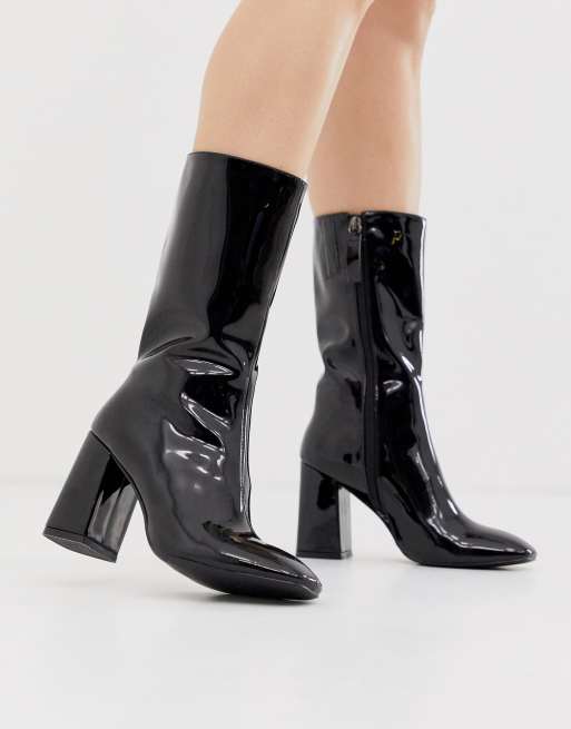 Bottes mi mollet talon new arrivals