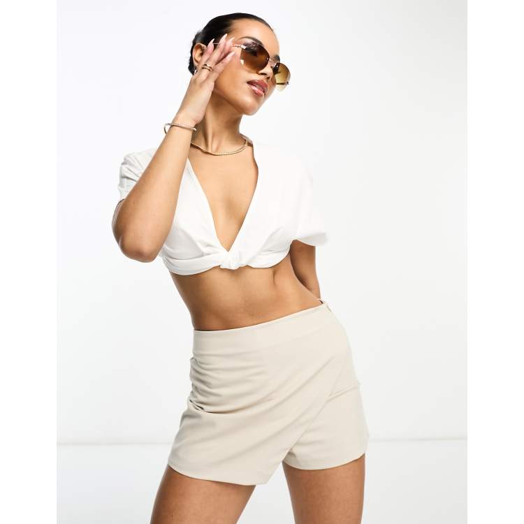 Crop top bianco hotsell