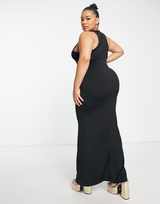 Plus size clearance racerback maxi dress