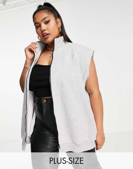 Public Desire Curve - Gilet à col cheminée - Gris