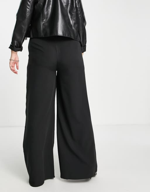 Public Desire Curve high waist tailored pants in black, 4 of 4