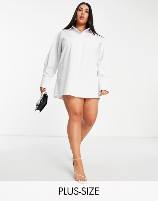 Big white hotsell shirt dress