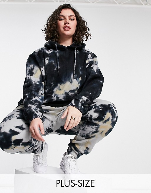 Public Desire Curve relaxed joggers co-ord in tie dye