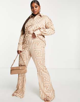 printed trouser suit