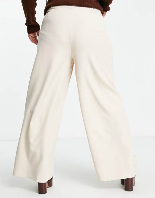 Public Desire Curve – Schmal geschnittenes Hose in Hellbeige, 2 von 4