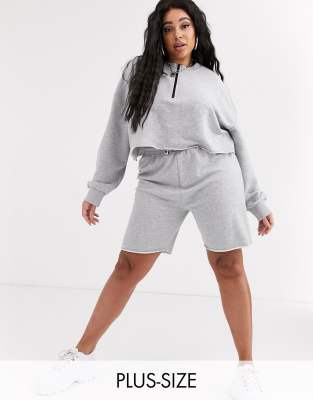 plus size sweat shorts