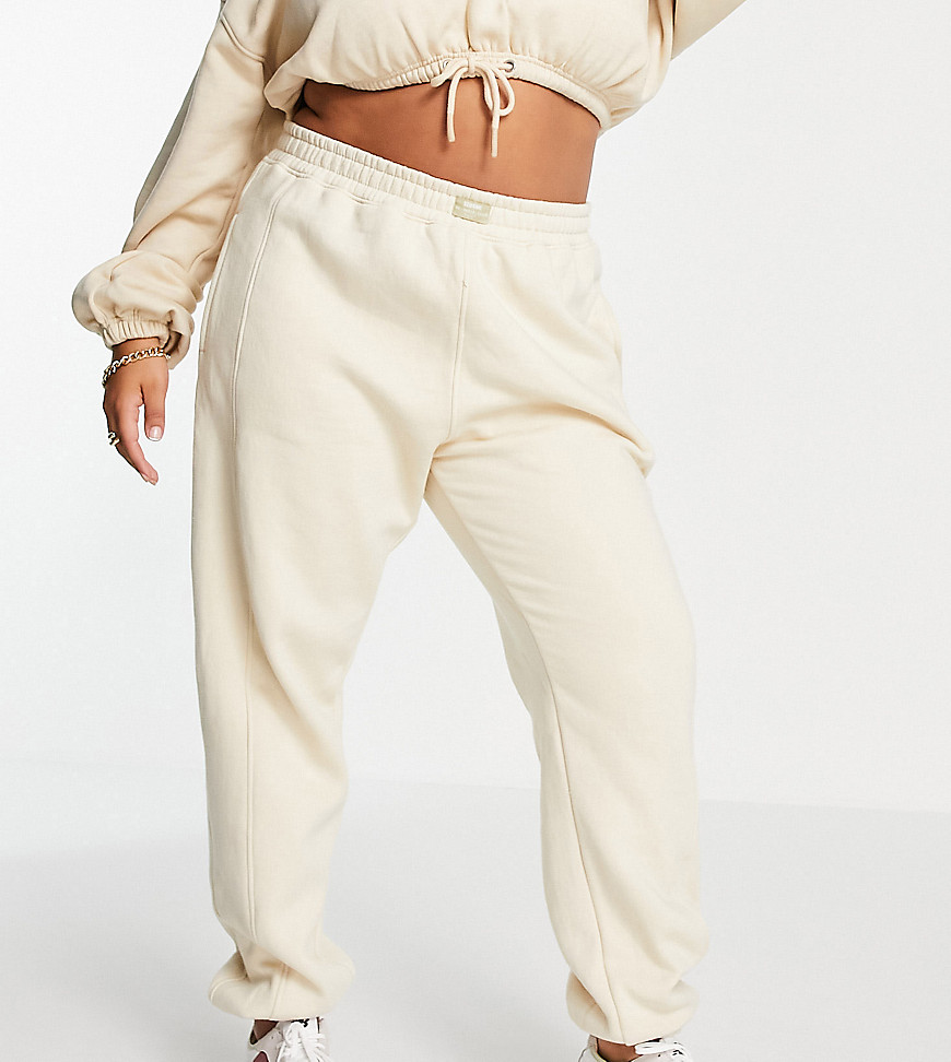 Public Desire Curve x Amber Gill sweatpants in butter-Yellow