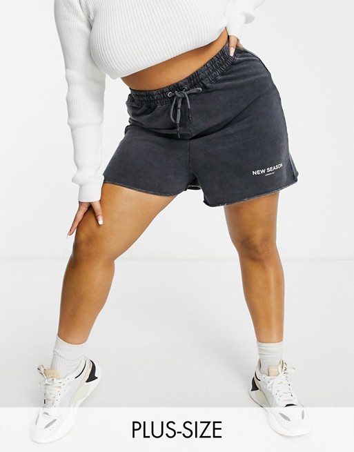 Public Desire Curve x Carms relaxed sweat shorts co-ord