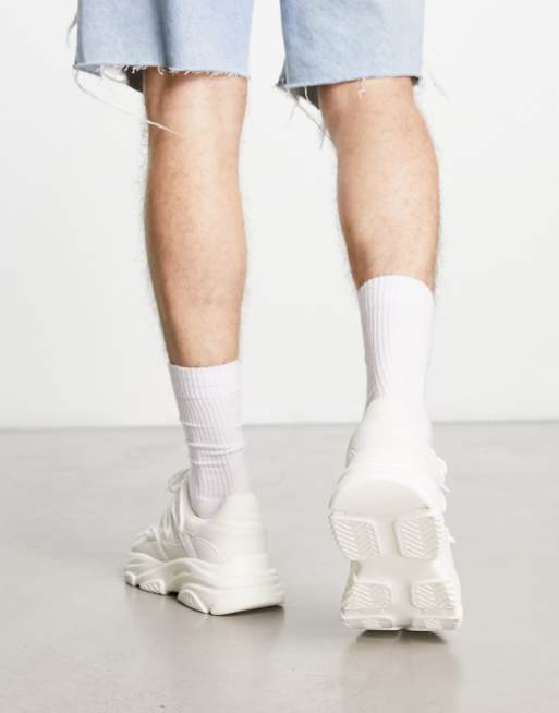 Public Desire Dami Baskets homme a lacets Blanc ASOS