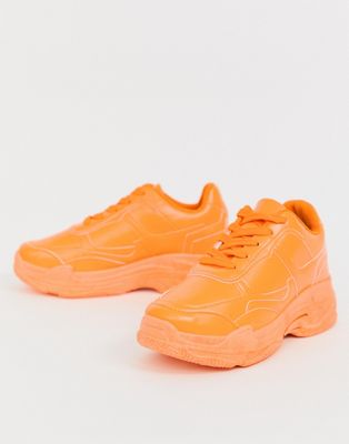 sneakers neon orange