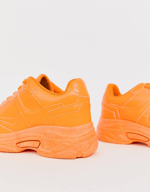 Neon Orange Dropset Trainers - TK Maxx UK