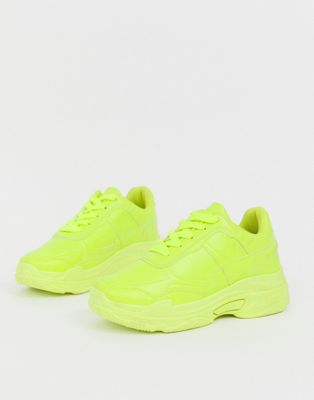 neon color sneakers