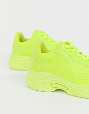 neon colour shoes