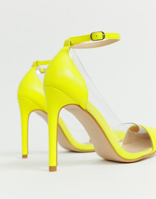 Public desire hotsell yellow heels