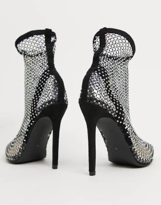 public desire fishnet heels