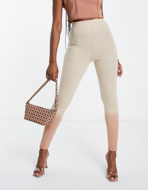 Public Desire dip dye leggings in brown - part of a set